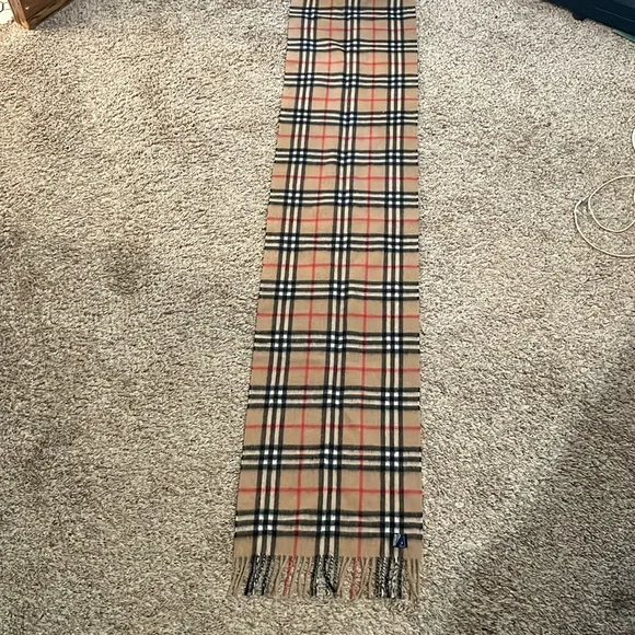 Vintage Burberry Cashmere Scarf - Picture 1 of 4